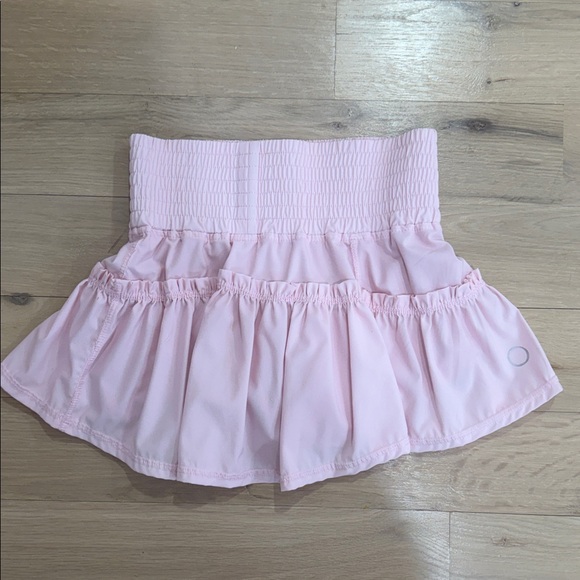 Pink Ruffled Mini Skirt - Picture 2 of 3